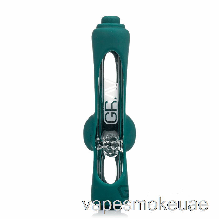 Vape Uae Grav Mini Steamroller مع جلد السيليكون باللون الأزرق المخضر الداكن